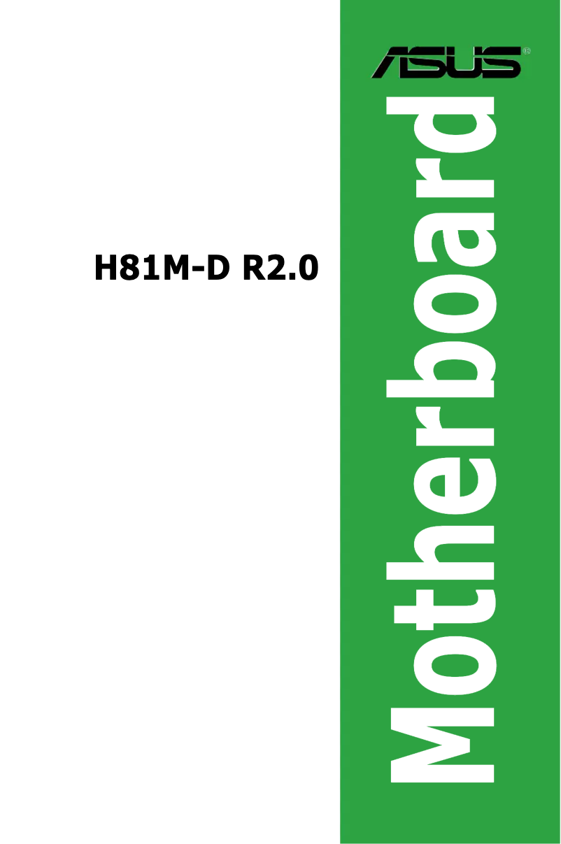 First page image of the manual for H81M-D R2.0