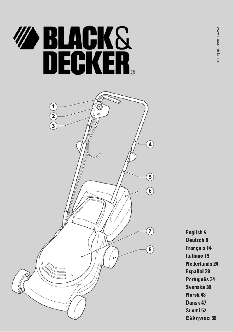 Page 1 of the manual User Manual Black & Decker GR292 Type 1