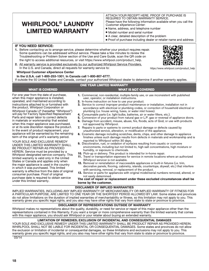 First page image of the manual for WED8000D