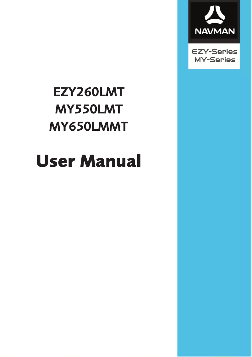 First page image of the manual for EZY260LMT