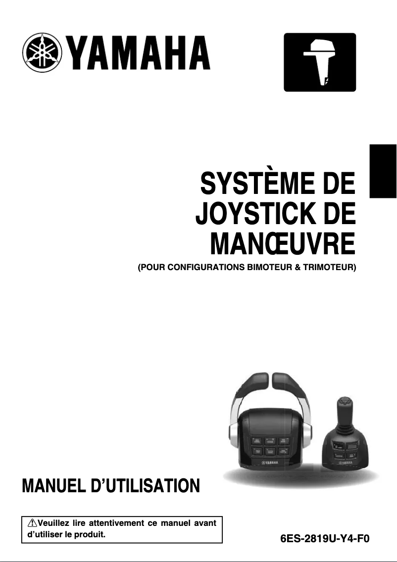 Page 1 of the manual User Manual Yamaha Joystick (2018)