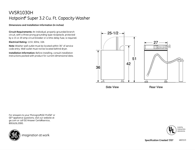 First page image of the manual for VVSR1030HWO