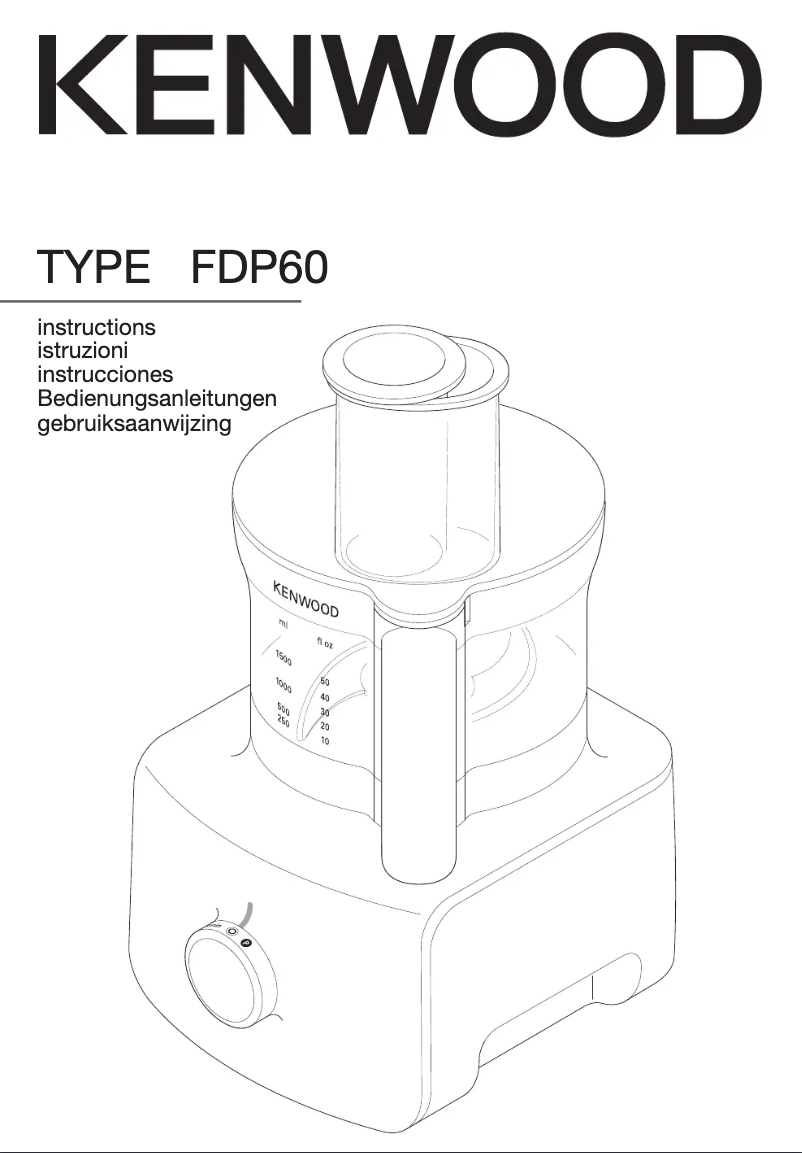 First page image of the manual for Multipro Home FDP623WH