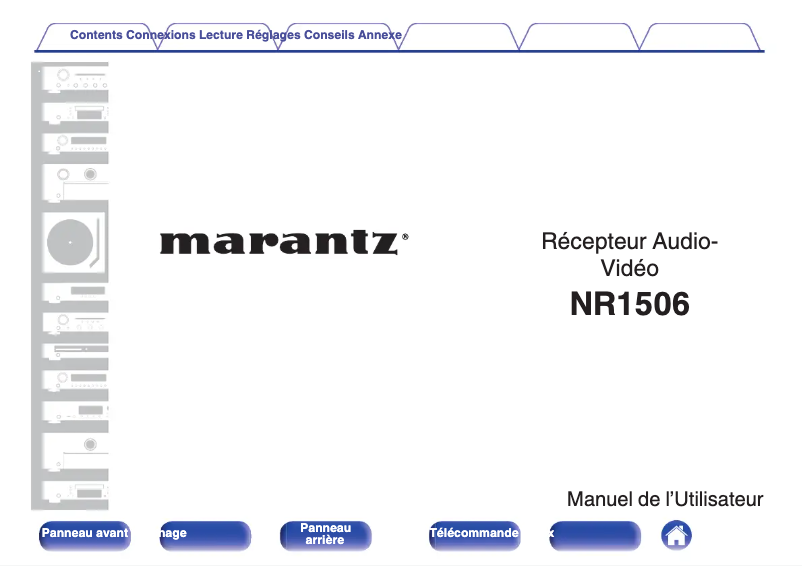 Page 1 of the manual User Manual Marantz NR15065