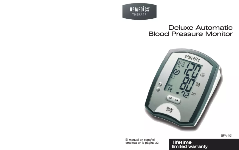 First page image of the manual for BPA-101