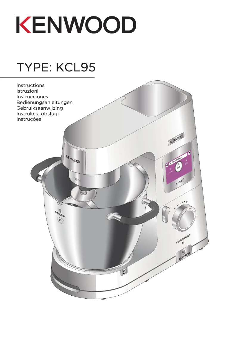Page 1 of the manual User Manual Kenwood Cooking Chef XL KCL95