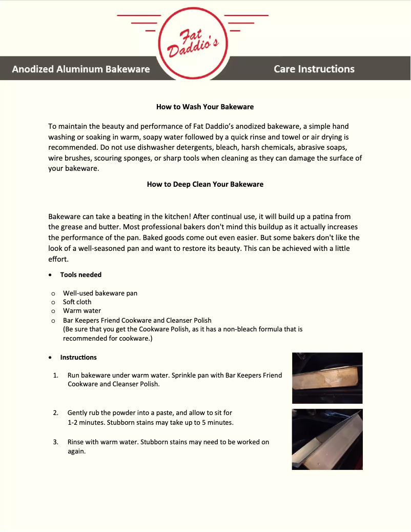 Page 1 of the manual User Manual Fat Daddio's PCC-43