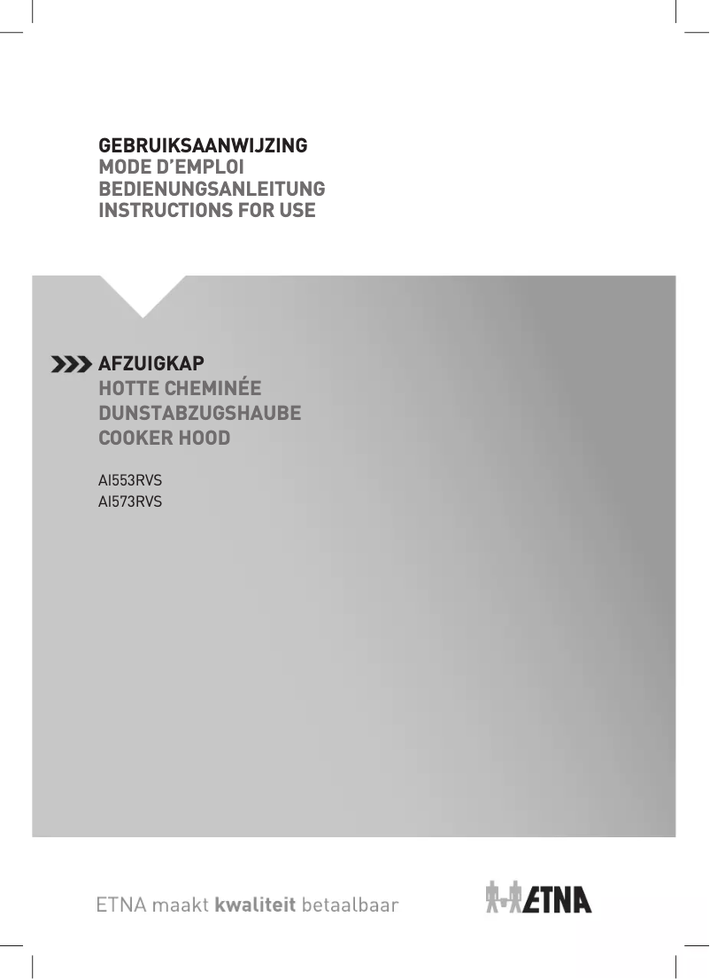 First page image of the manual for AI553RVS