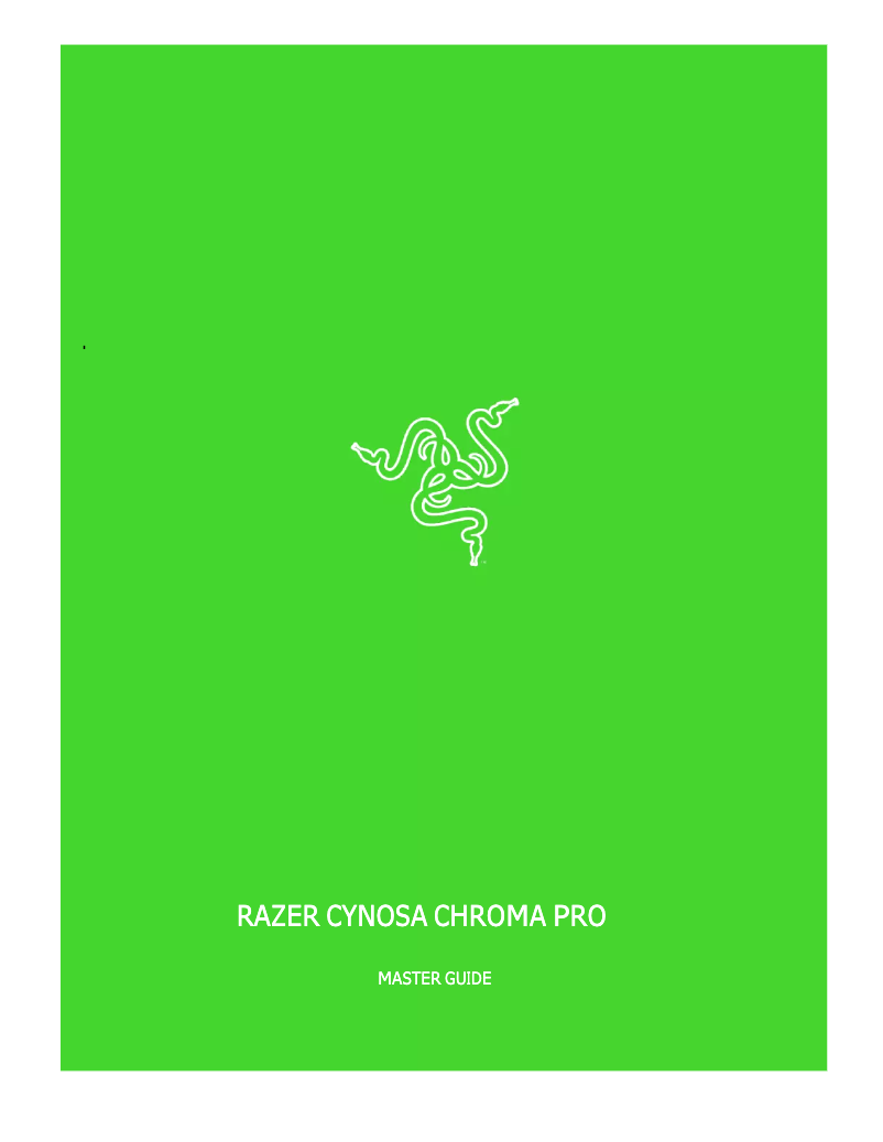 First page image of the manual for Cynosa Chroma Pro
