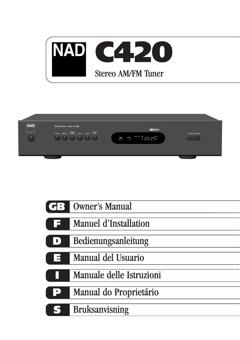 First page image of the manual for C420