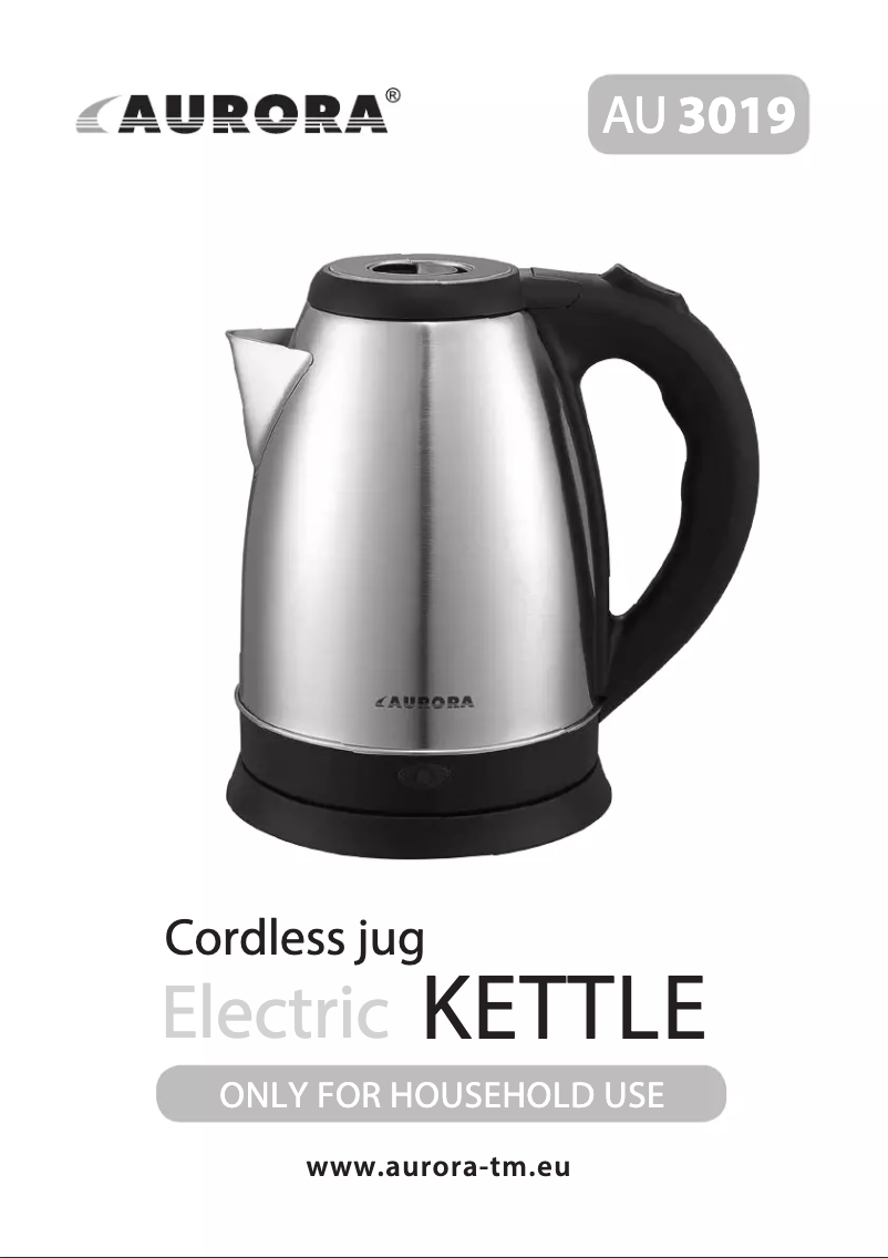 First page image of the manual for AU3019