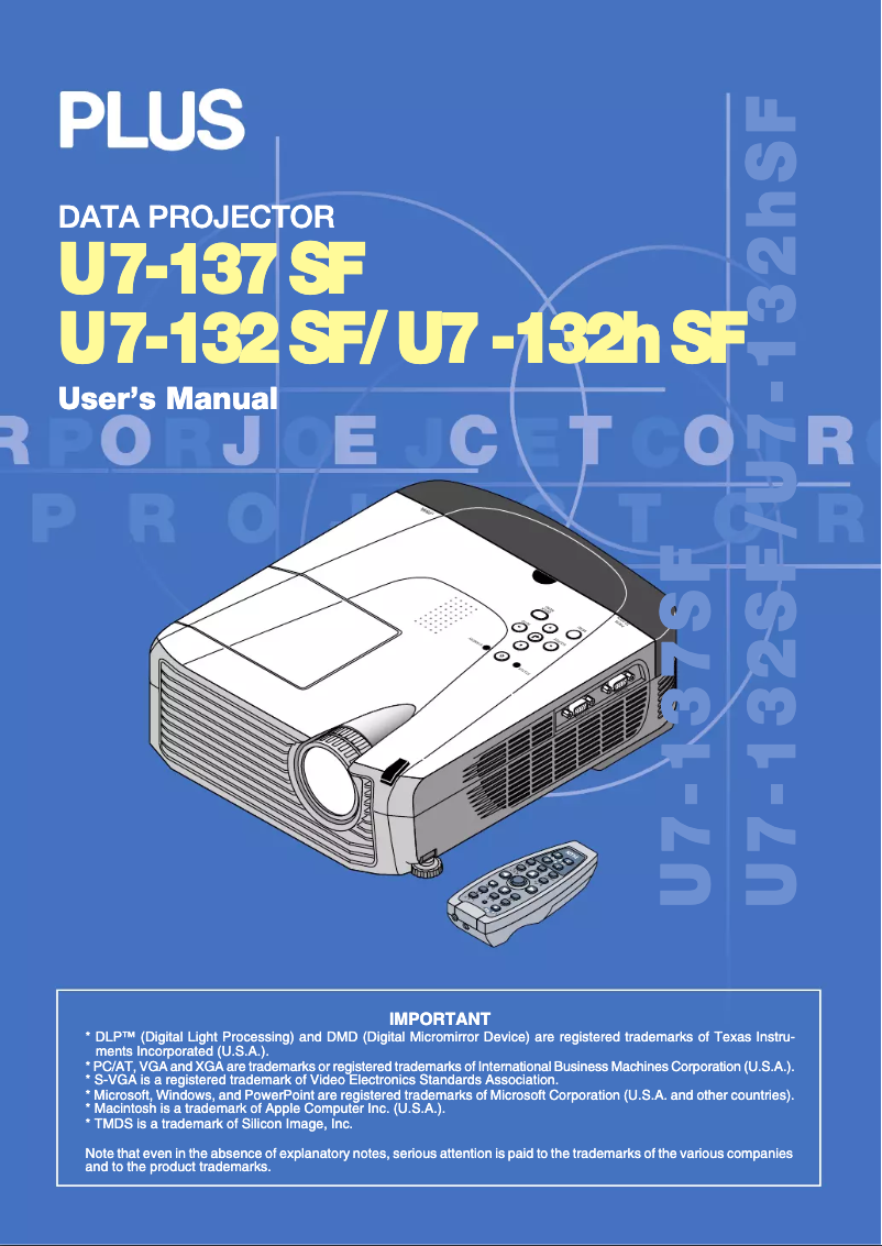 Page 1 de la notice Manuel utilisateur PLUS U7-132hSF