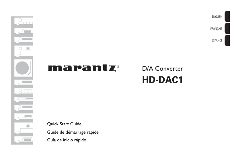 First page image of the manual for HD-DAC1
