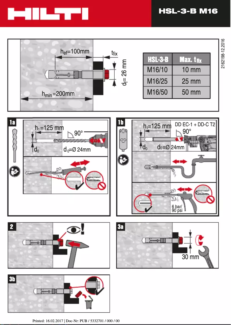 Page 1 of the manual User Manual Hilti HSL-3-B