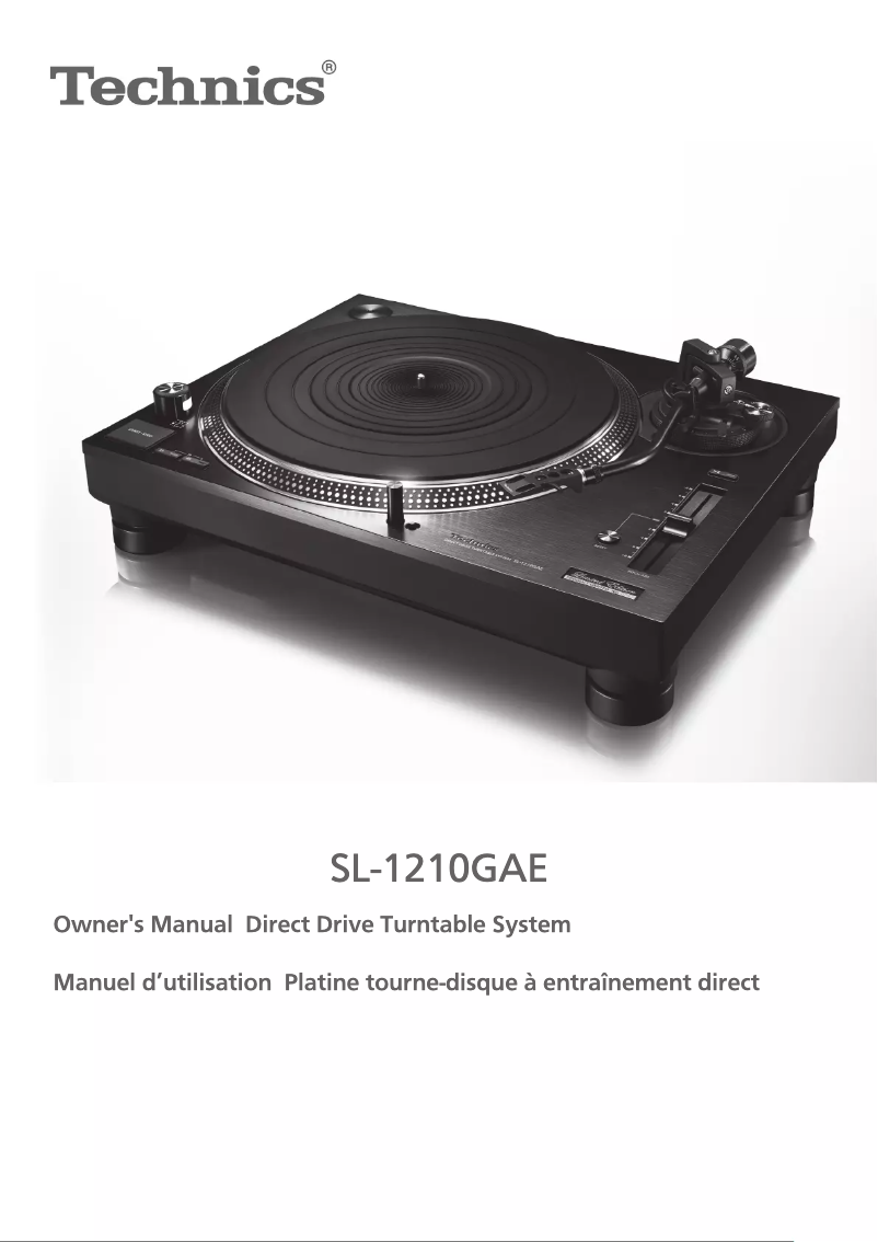 First page image of the manual for SL-1210GAE