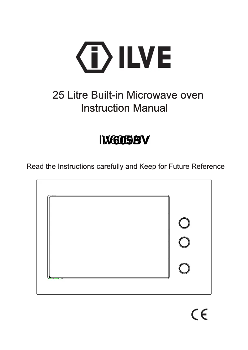Page 1 of the manual User Manual Ilve IV605BV