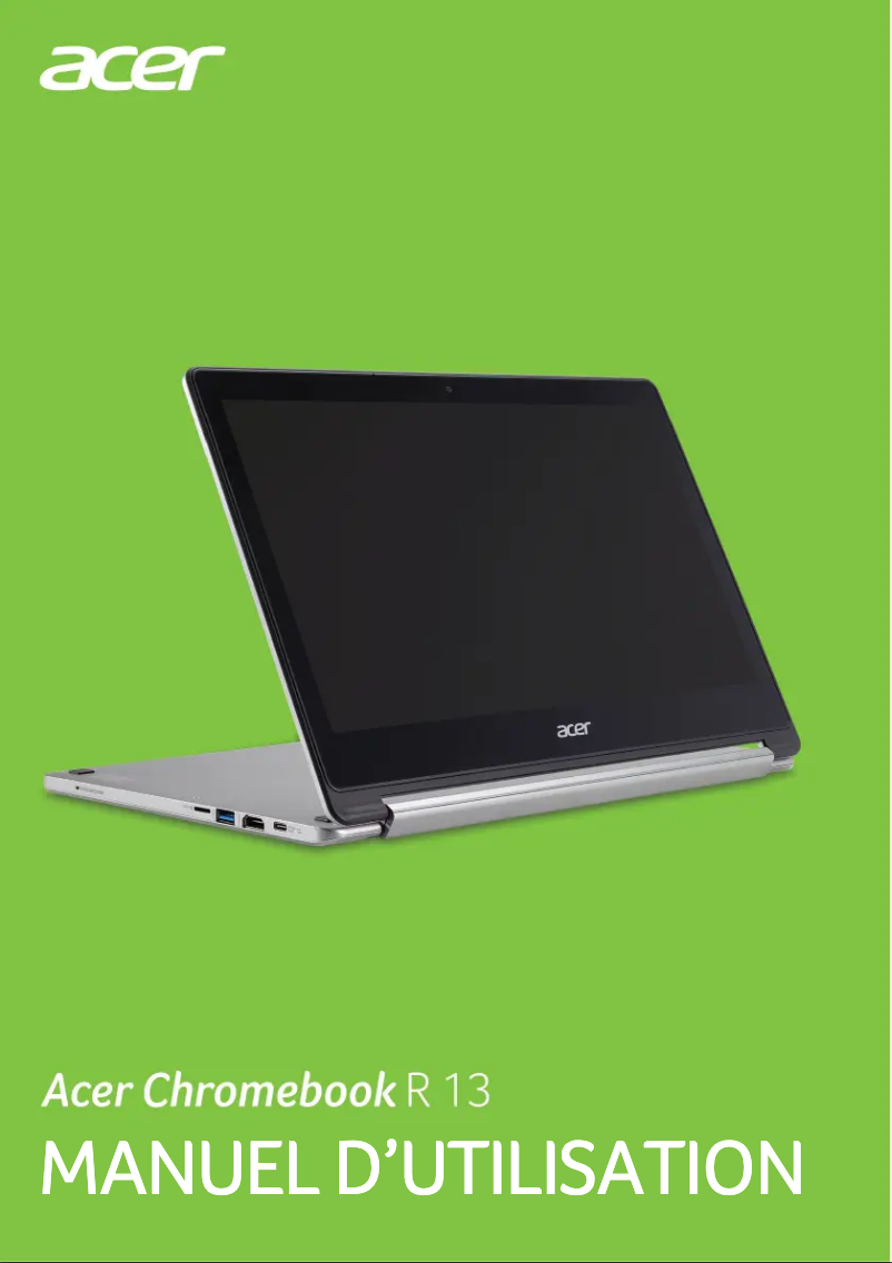 First page image of the manual for Chromebook R 13