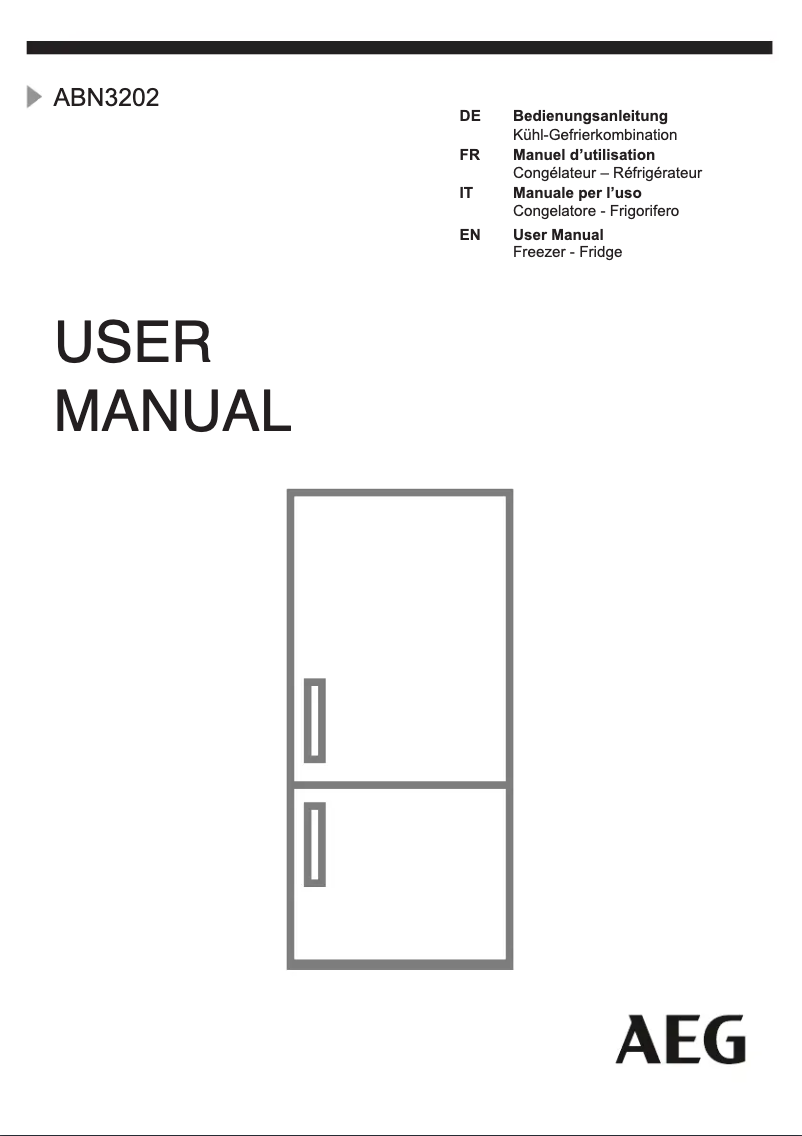 Page 1 of the manual User Manual AEG ABN3202