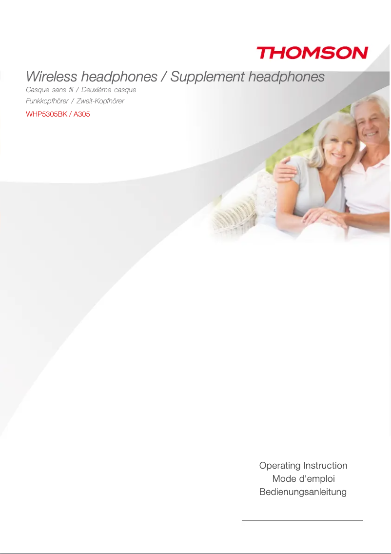 Image de la première page du manuel de l'appareil WHP5305BK