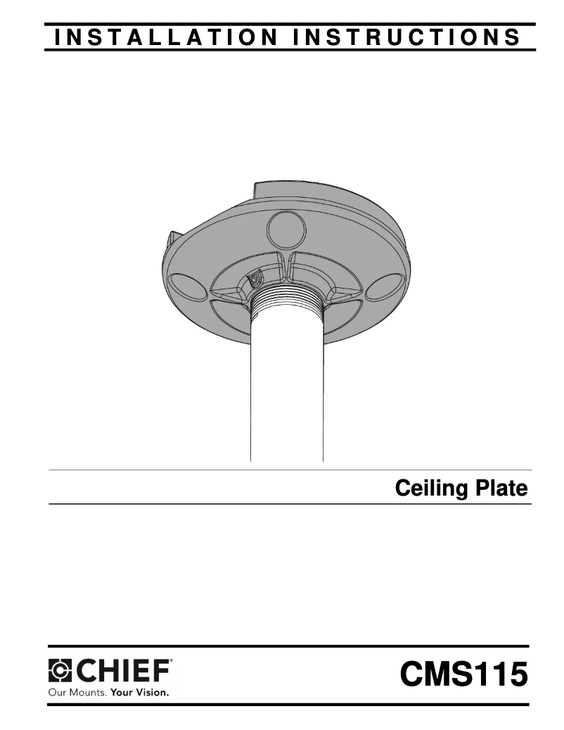 First page image of the manual for CMS115