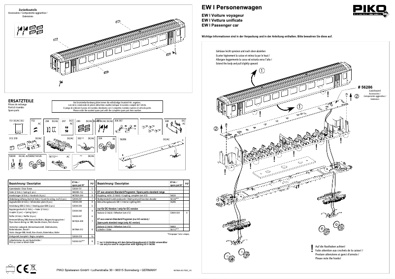 First page image of the manual for 96786