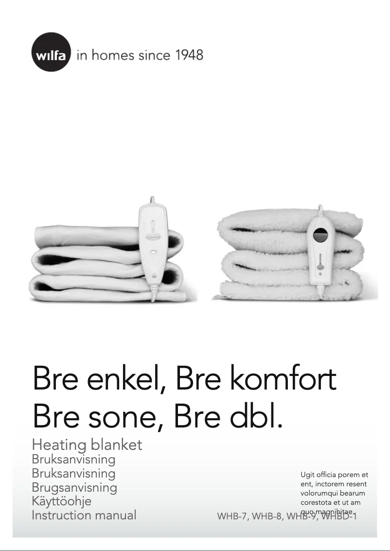 Image de la première page du manuel de l'appareil HBW-1