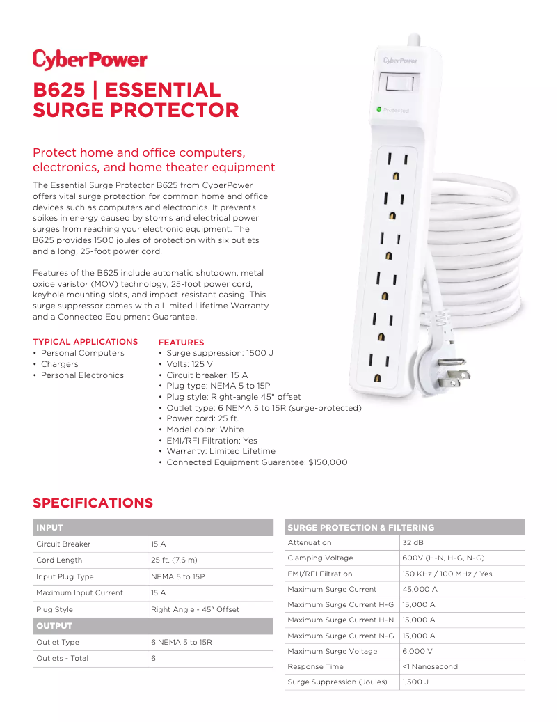 First page image of the manual for B625