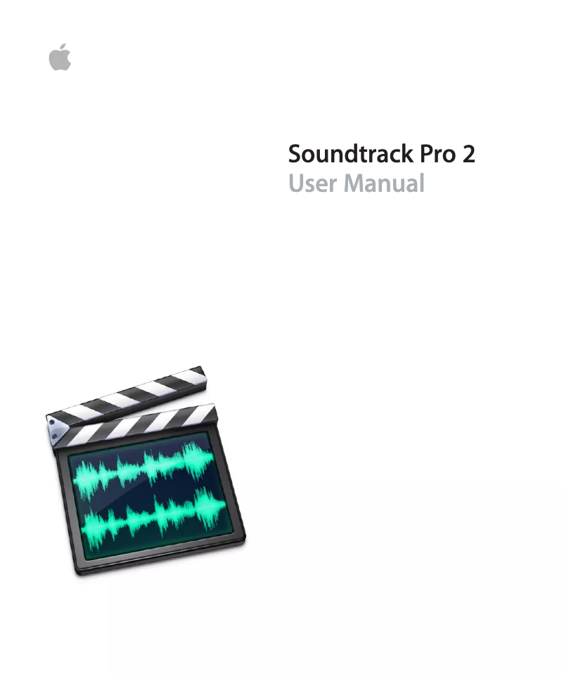 Page 1 of the manual User Manual Apple Soundtrack Pro 2