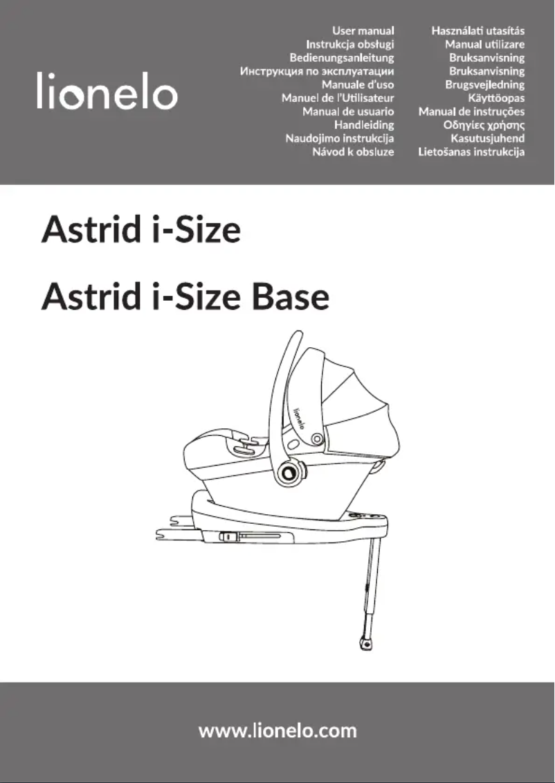 Page 1 de la notice Manuel utilisateur Lionelo Astrid