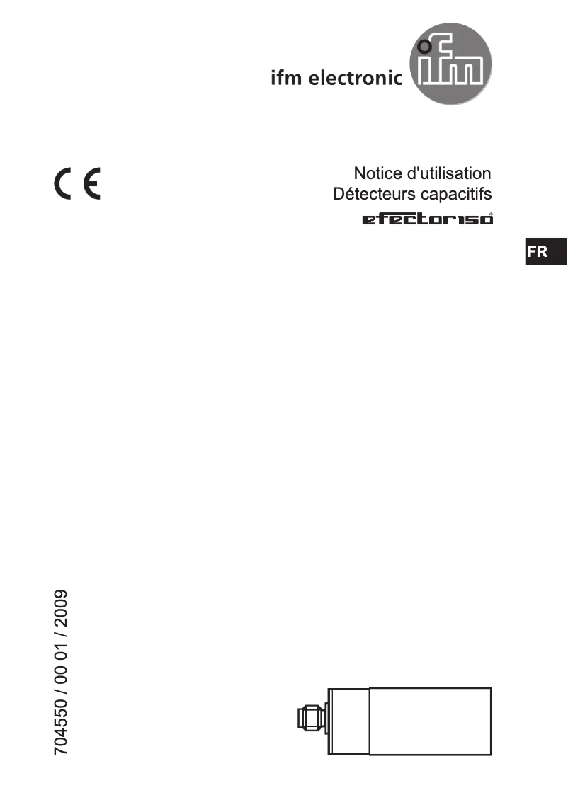 Page 1 of the manual User Manual IFM KG0001