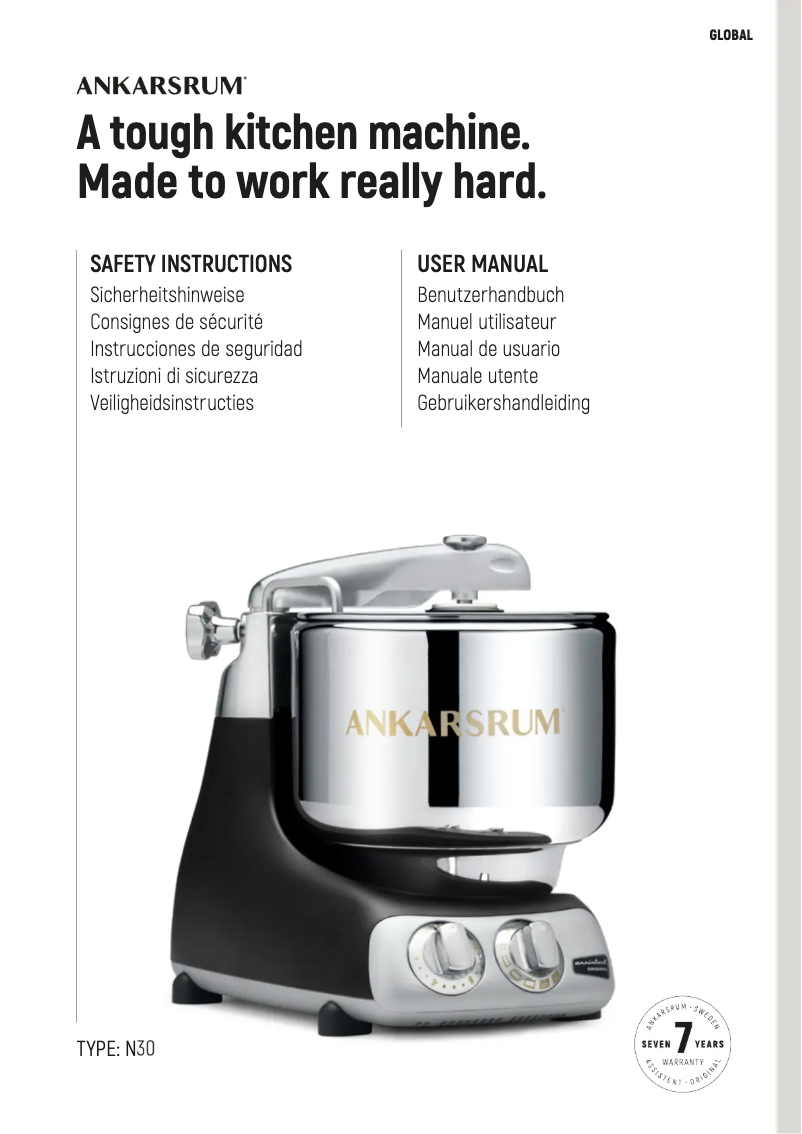 First page image of the manual for AKM 6230