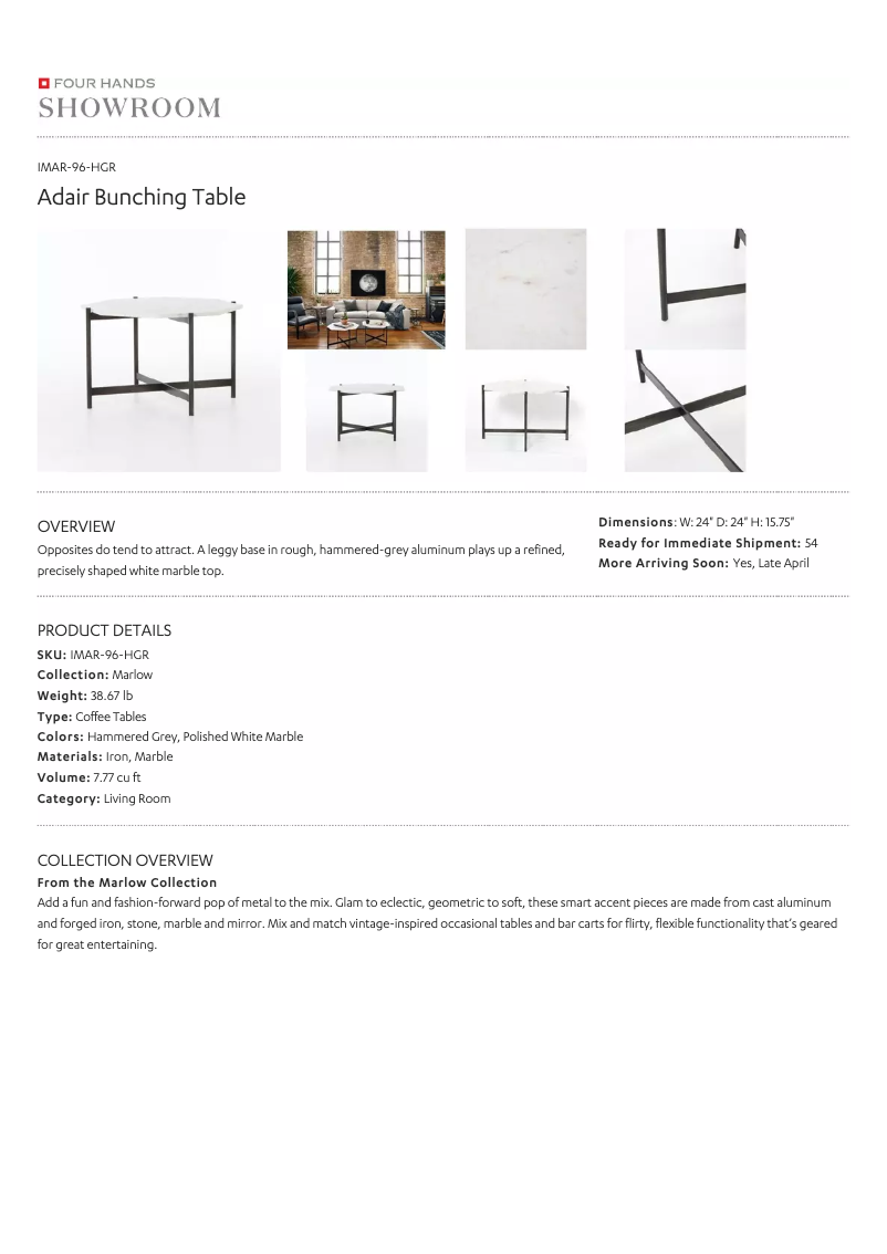 Page 1 of the manual User Manual Four Hands IMAR-96-HGR