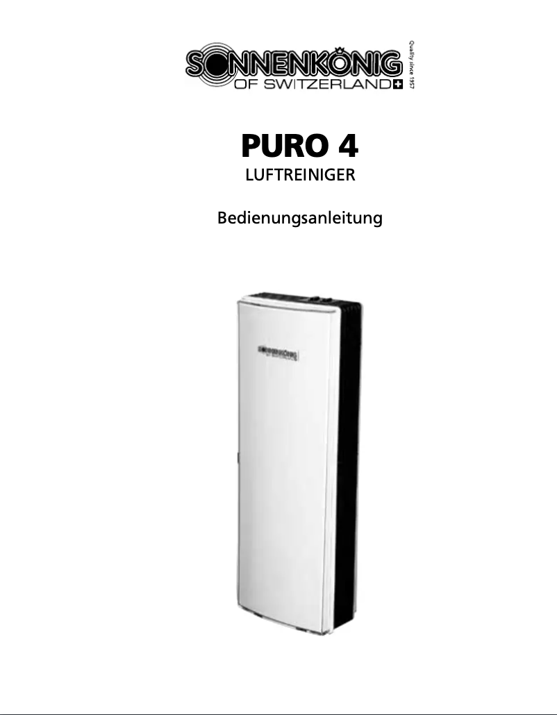 First page image of the manual for PURO 4