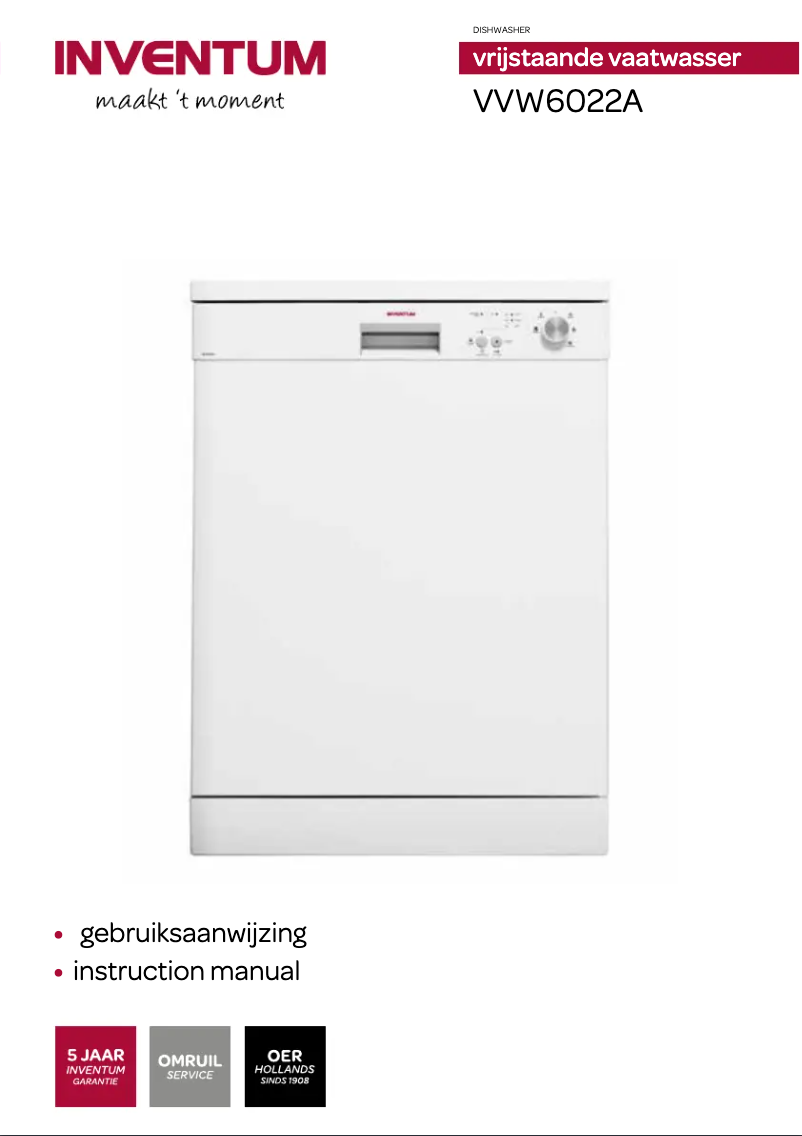 Page 1 of the manual User Manual Inventum VVW6022A