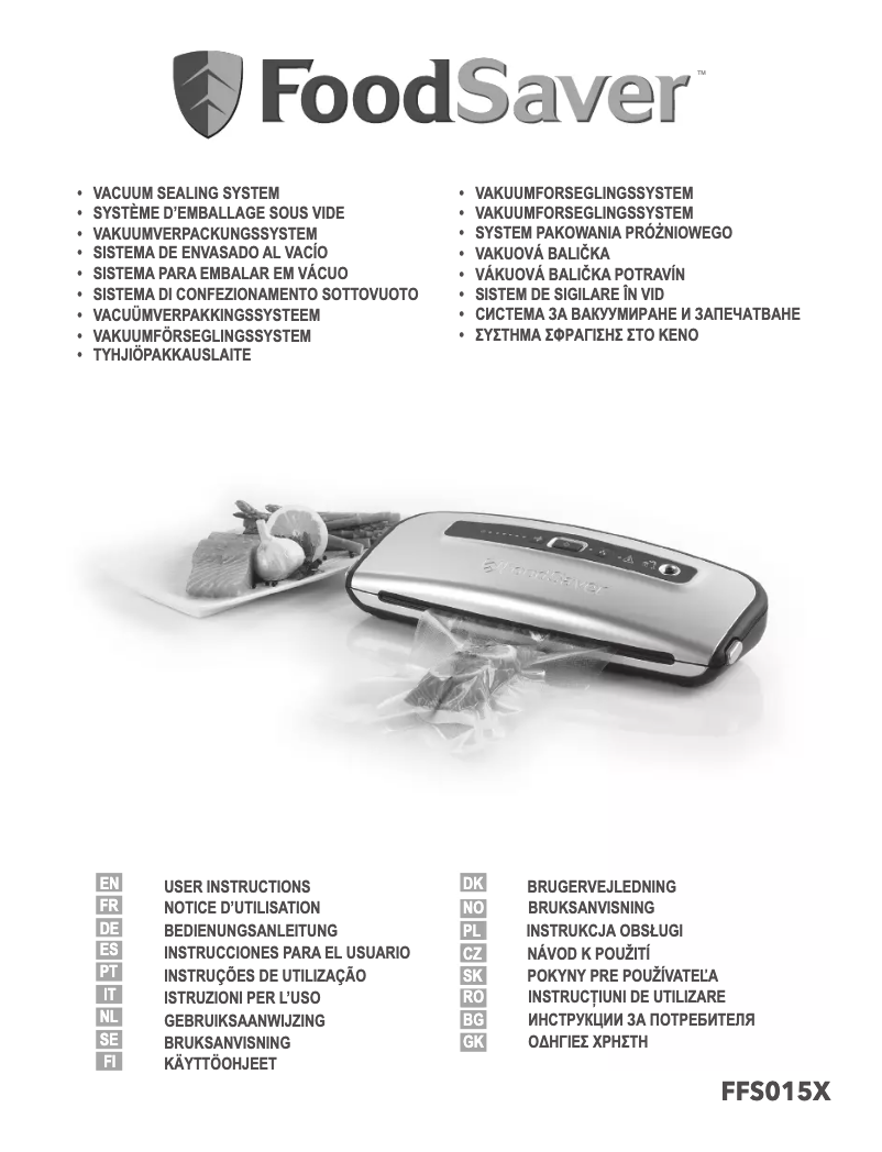 First page image of the manual for FFZ015X