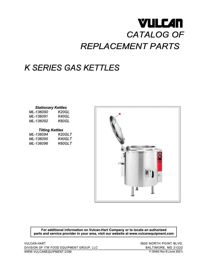 First page image of the manual for K40GL
