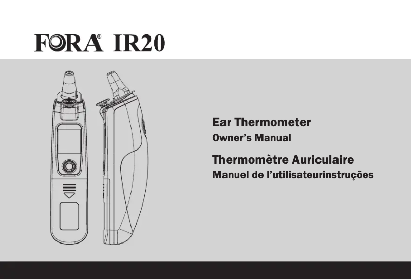 First page image of the manual for IR20