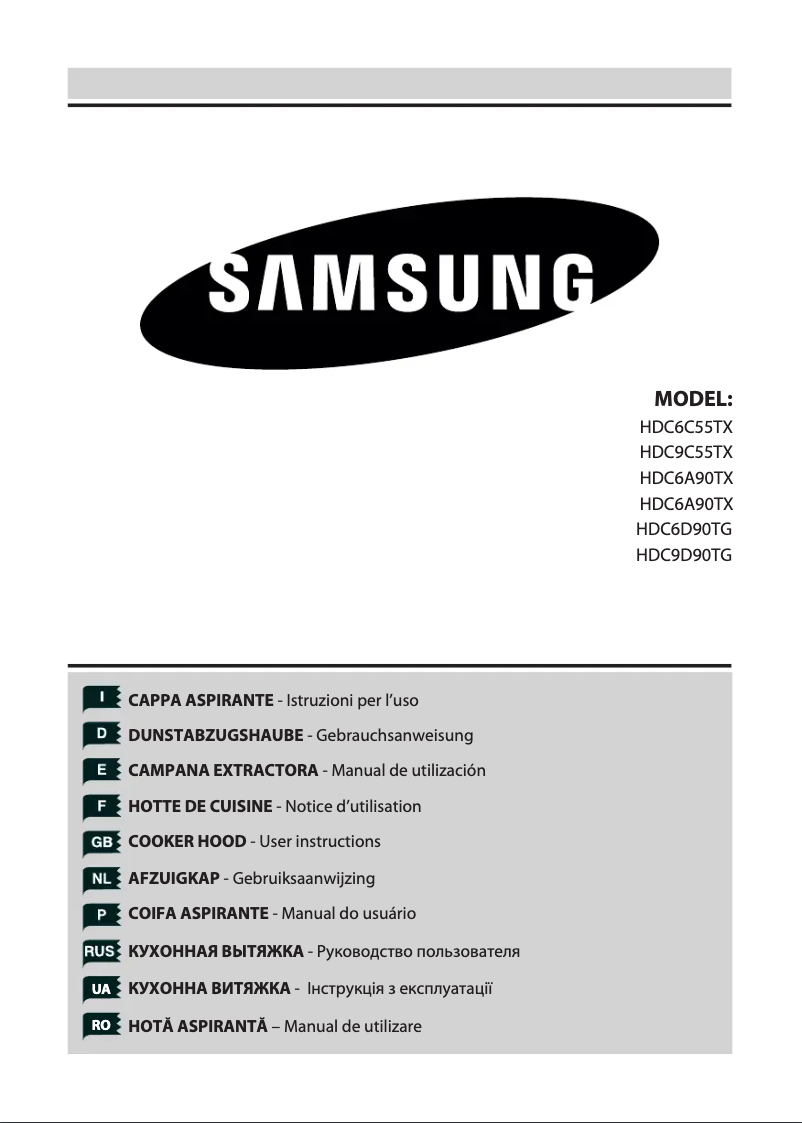Page 1 of the manual User Manual Samsung HDC6A90TX