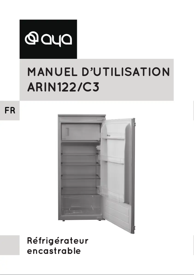 First page image of the manual for ARIN122