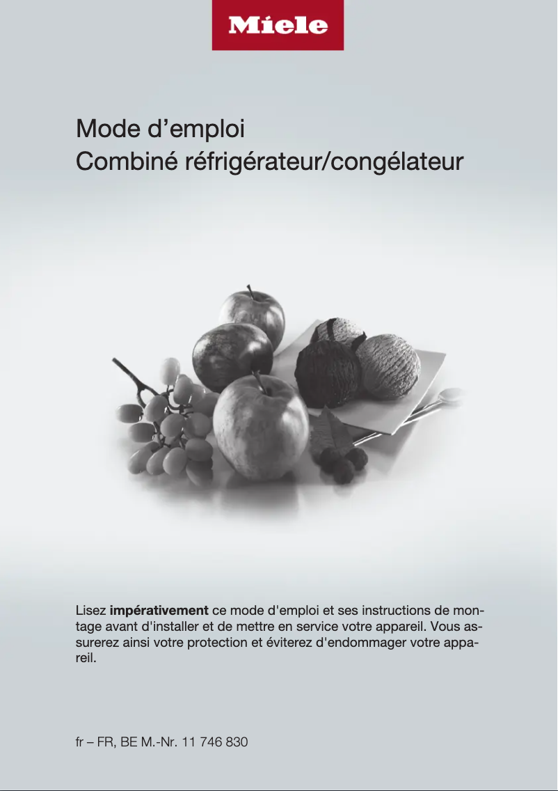 First page image of the manual for KF 7742 D