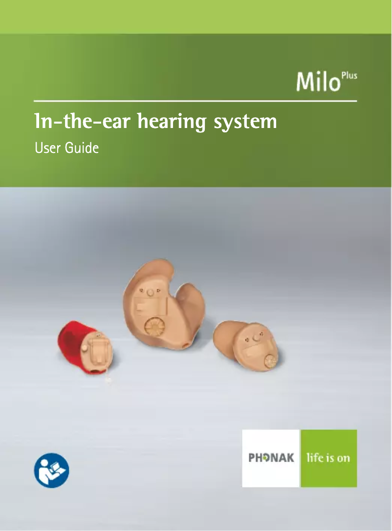 First page image of the manual for Milo Plus ITE