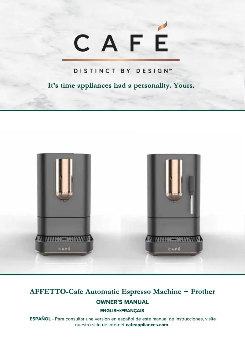 First page image of the manual for AFFETTO C7CEBAS3RD3