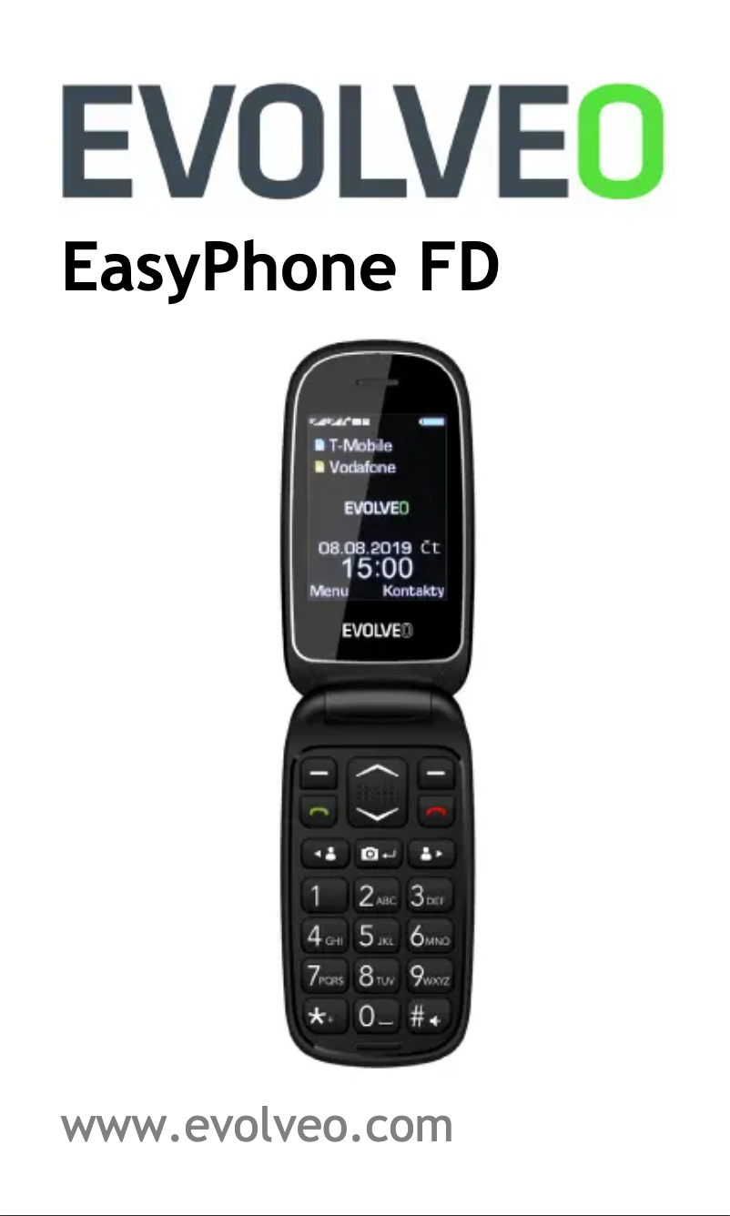 First page image of the manual for EasyPhone FD