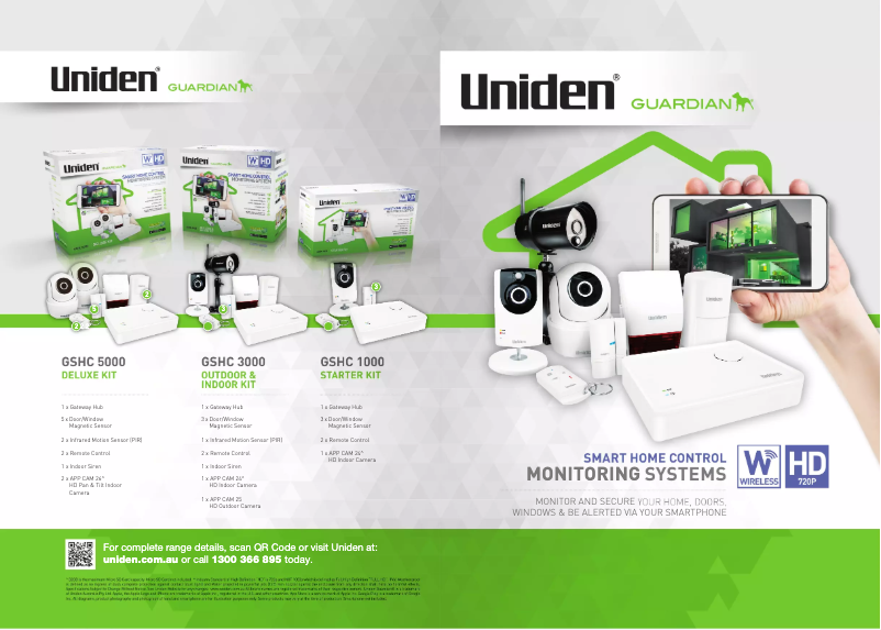 Page 1 of the manual Brochure Uniden GSHC3000