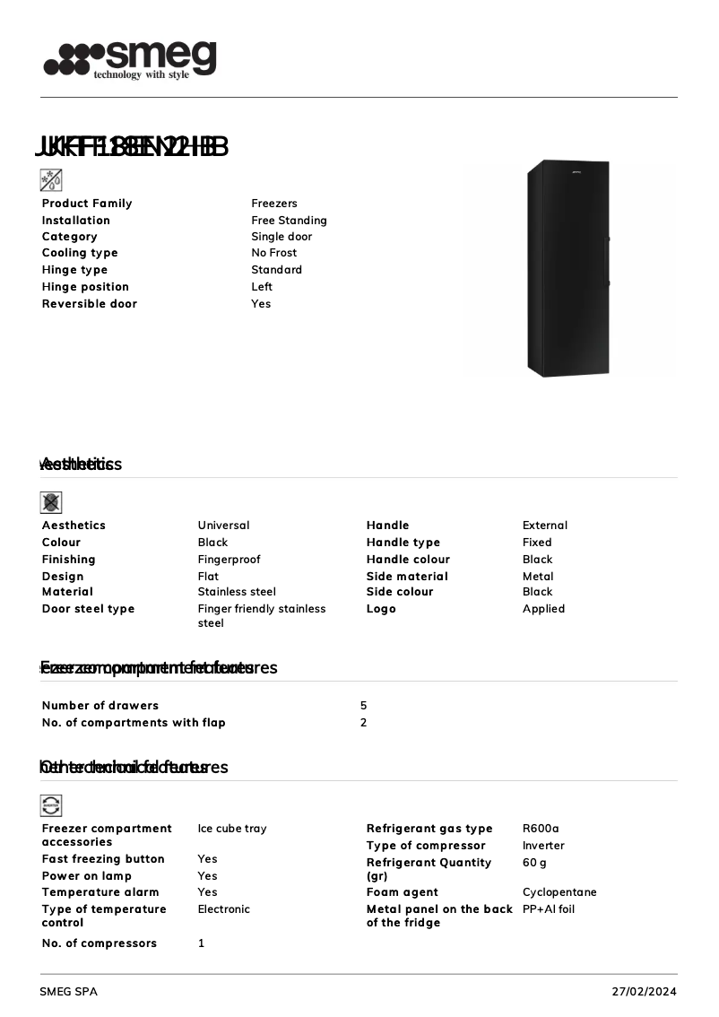 First page image of the manual for UKFF18EN2HB