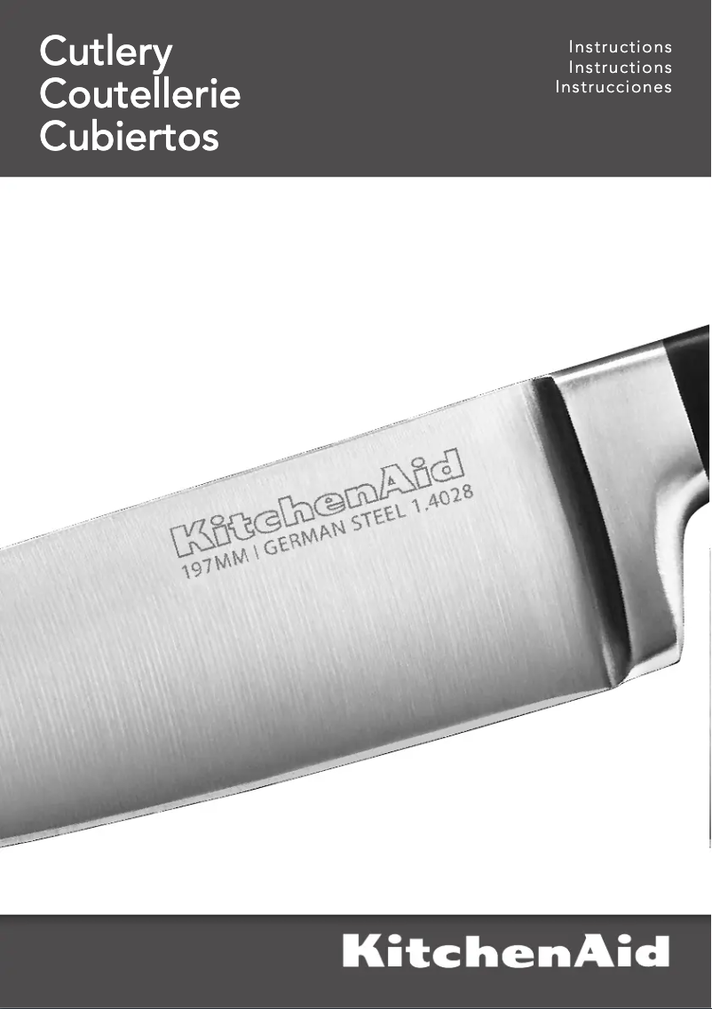 Page 1 of the manual User Manual KitchenAid KKFSS12BO