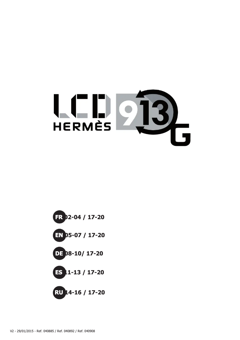 First page image of the manual for LCD Promax 9-13 G