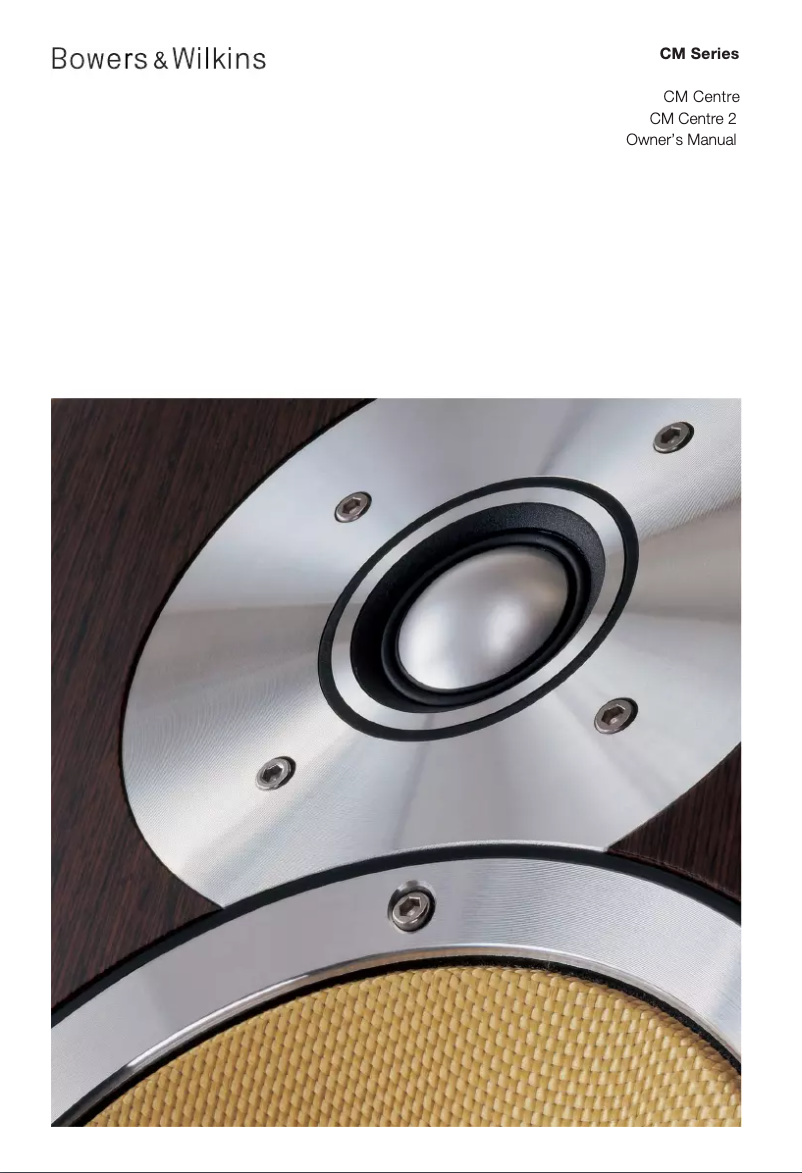 First page image of the manual for CM Centre 2