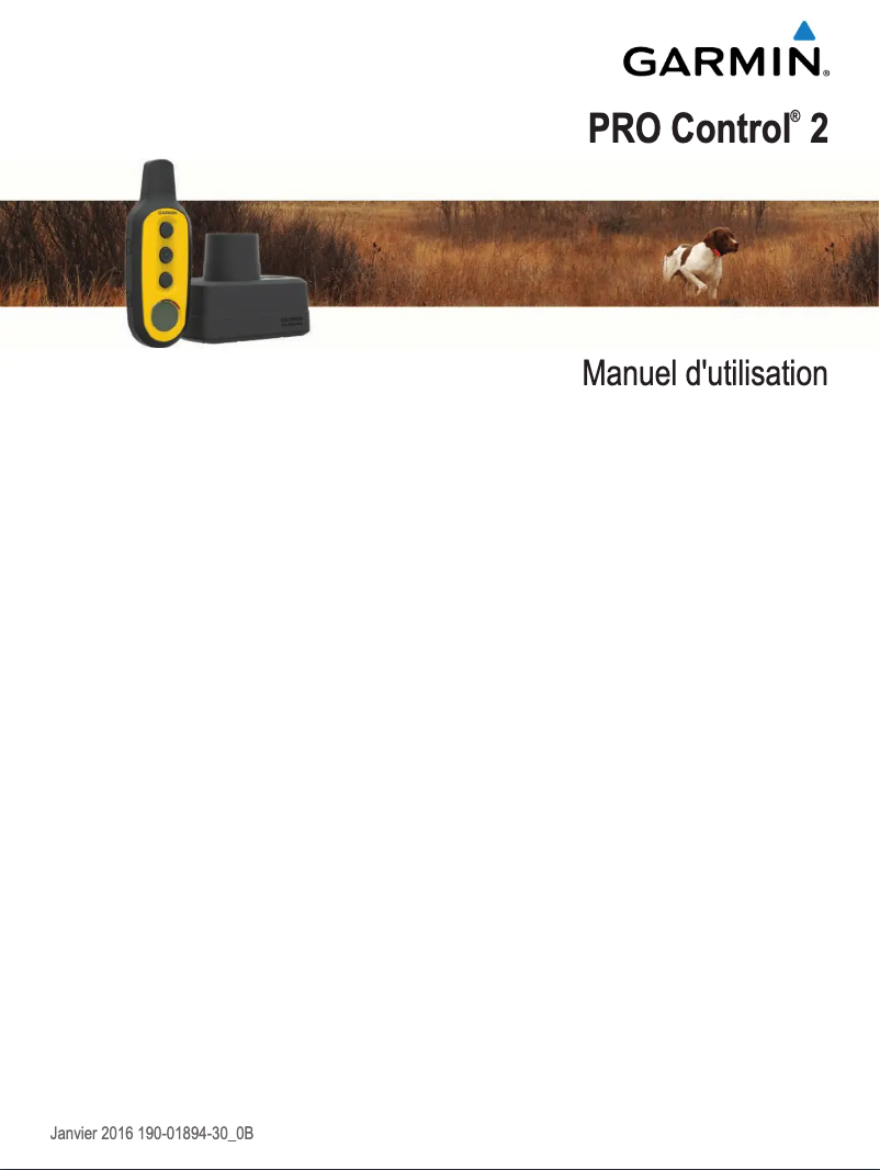 First page image of the manual for PRO Control 2