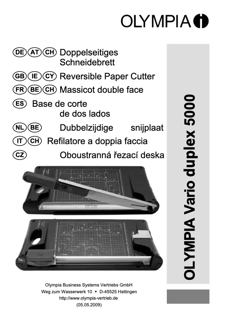 First page image of the manual for Vario Duplex 5000